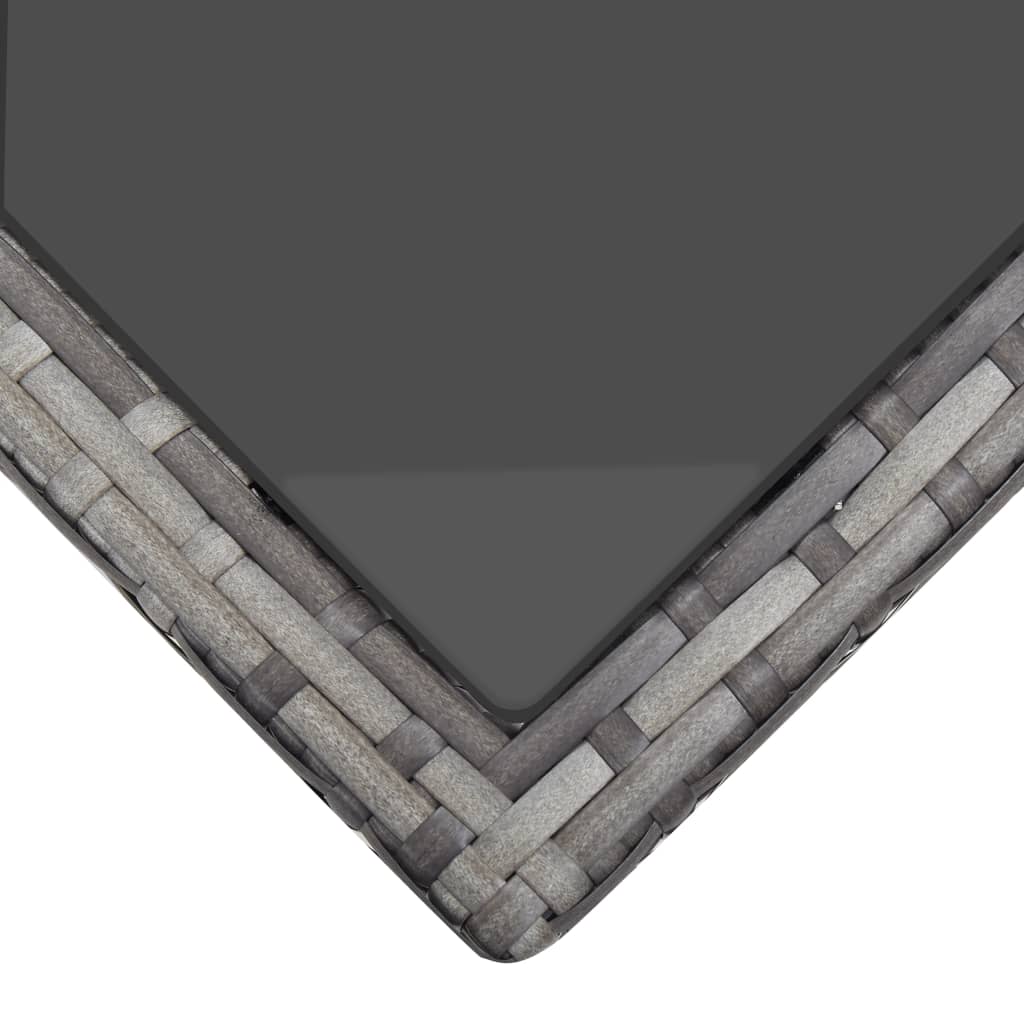 Set Mobilier De Exterior Cu Perne, 5 Piese, Gri, Poliratan
