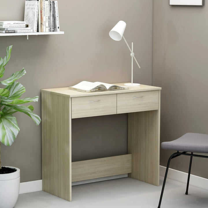 Birou, Stejar Fumuriu, 80X40X75 Cm, Lemn Prelucrat