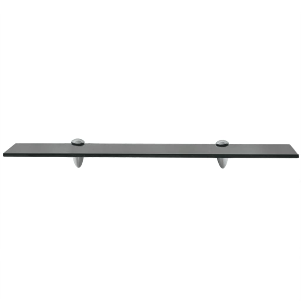 Rafturi Suspendate, 2 Buc., , Sticlă, 8 Mm Negru