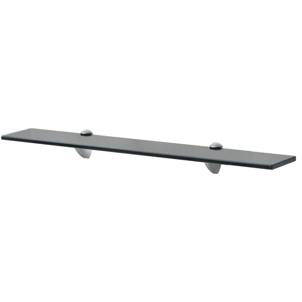 Rafturi Suspendate, 2 Buc., , Sticlă, 8 Mm Negru