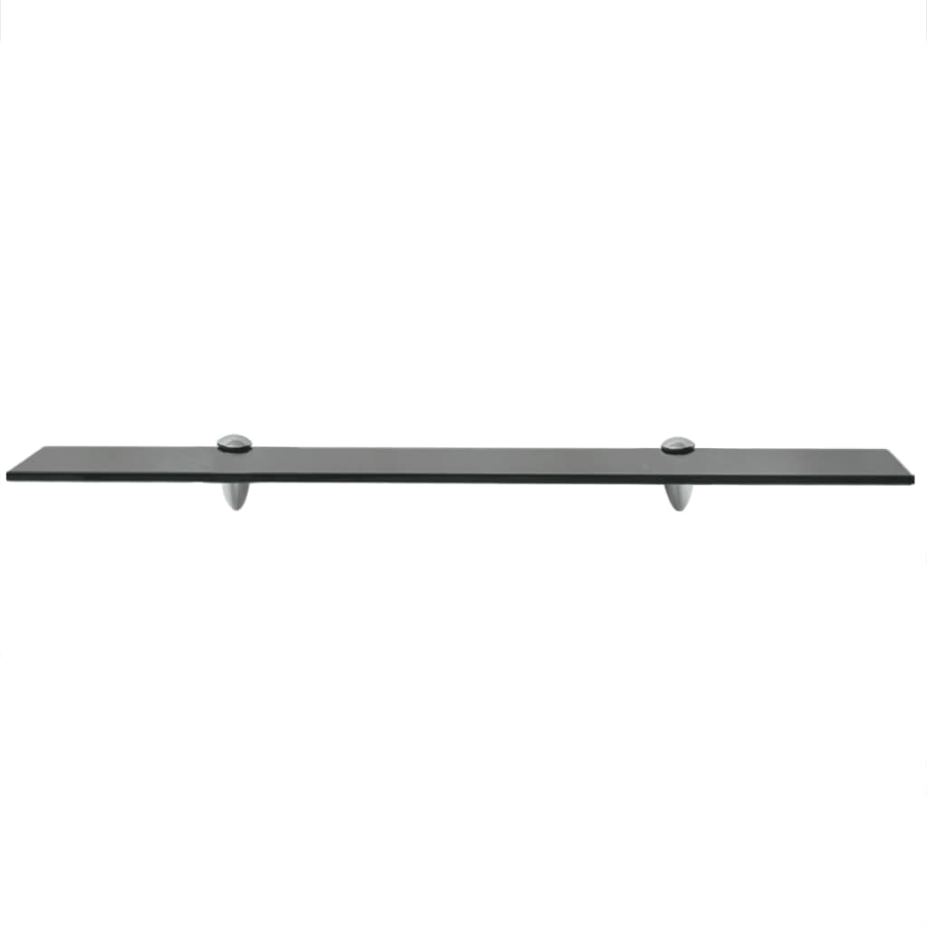 Rafturi Suspendate, 2 Buc., , Sticlă, 8 Mm Negru