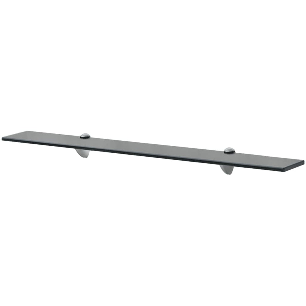 Rafturi Suspendate, 2 Buc., , Sticlă, 8 Mm Negru