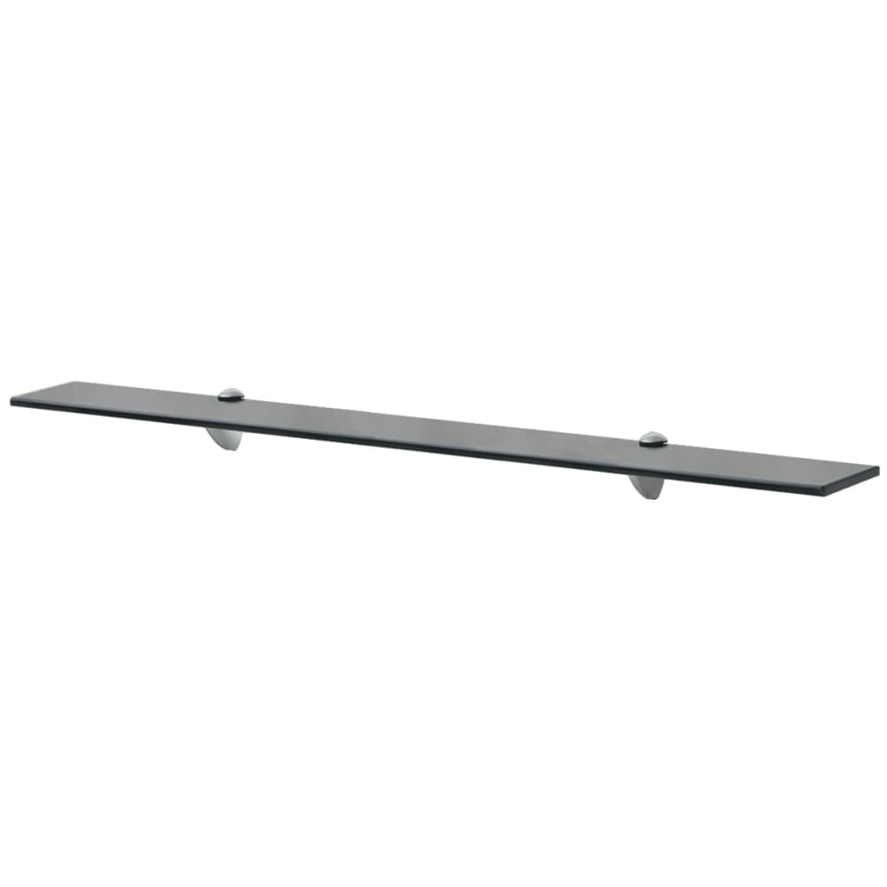 Rafturi Suspendate, 2 Buc., , Sticlă, 8 Mm Negru