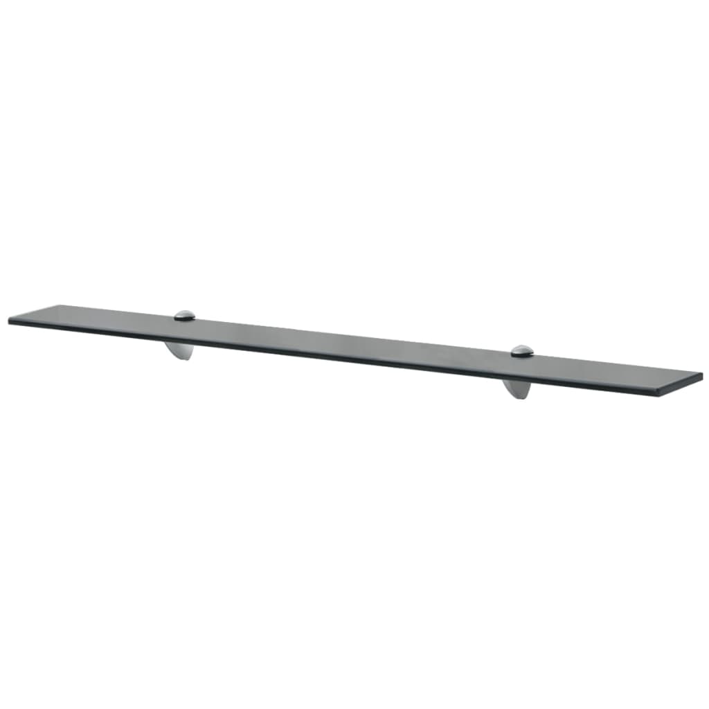 Rafturi Suspendate, 2 Buc., , Sticlă, 8 Mm Negru