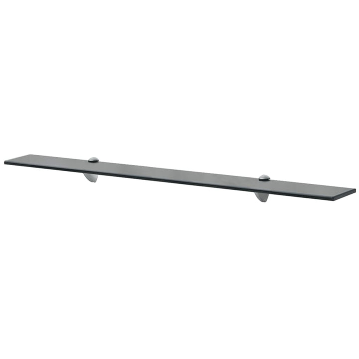 Rafturi Suspendate, 2 Buc., , Sticlă, 8 Mm Negru