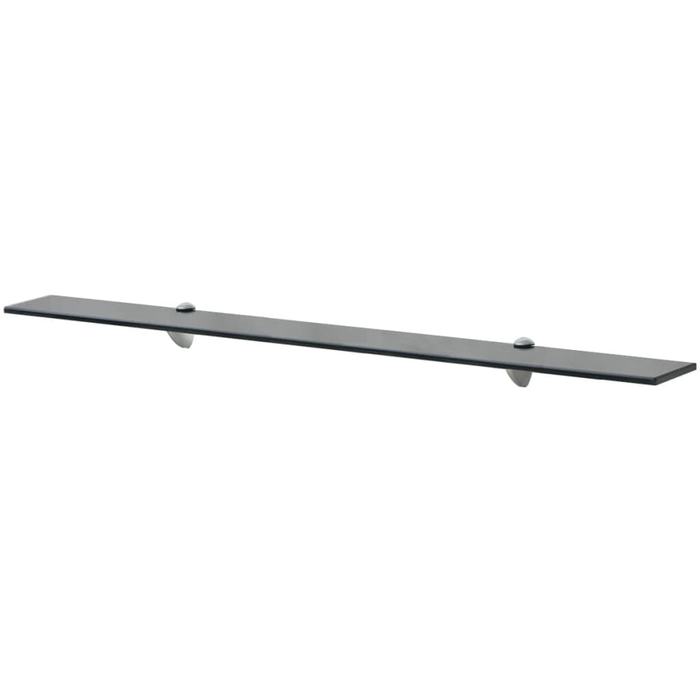 Rafturi Suspendate, 2 Buc., , Sticlă, 8 Mm Negru