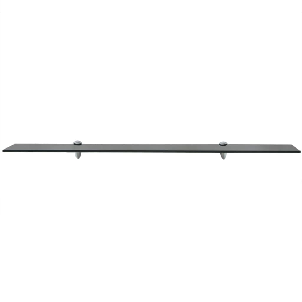 Rafturi Suspendate, 2 Buc., , Sticlă, 8 Mm Negru