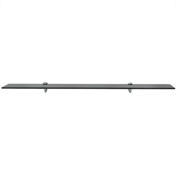 Rafturi Suspendate, 2 Buc., , Sticlă, 8 Mm Negru