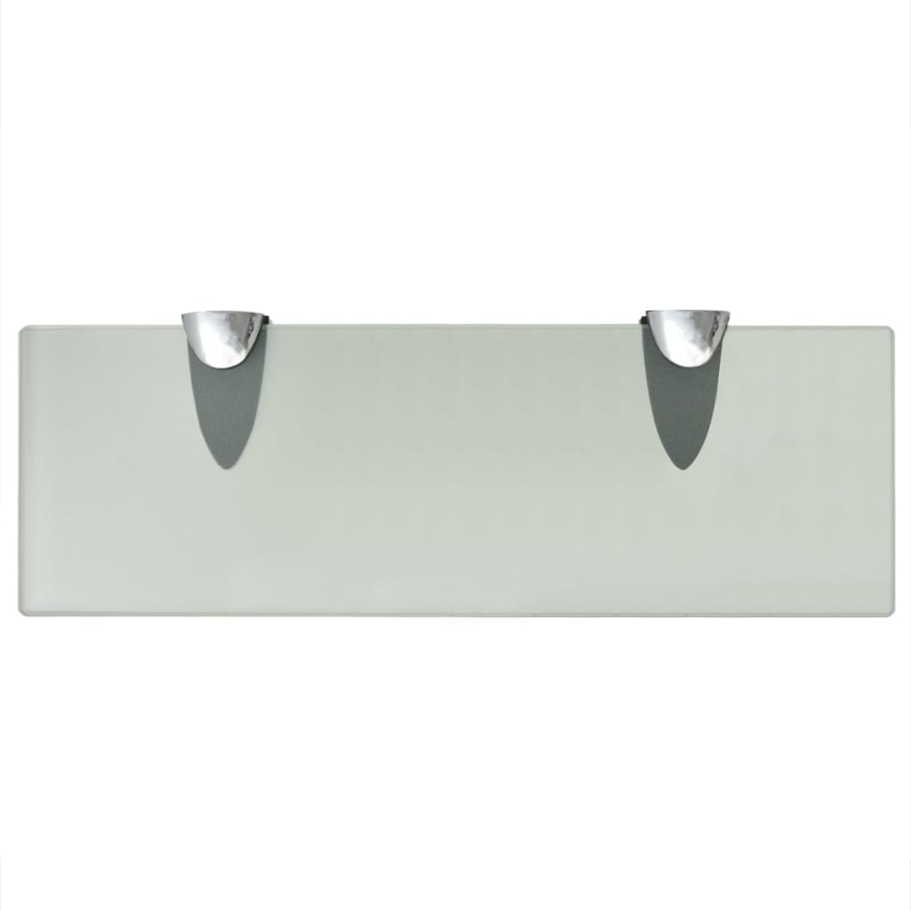 Rafturi Suspendate, 2 Buc., , Sticlă, 8 Mm Alb