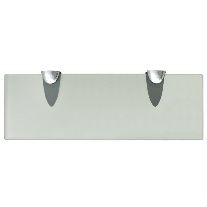 Rafturi Suspendate, 2 Buc., , Sticlă, 8 Mm Alb