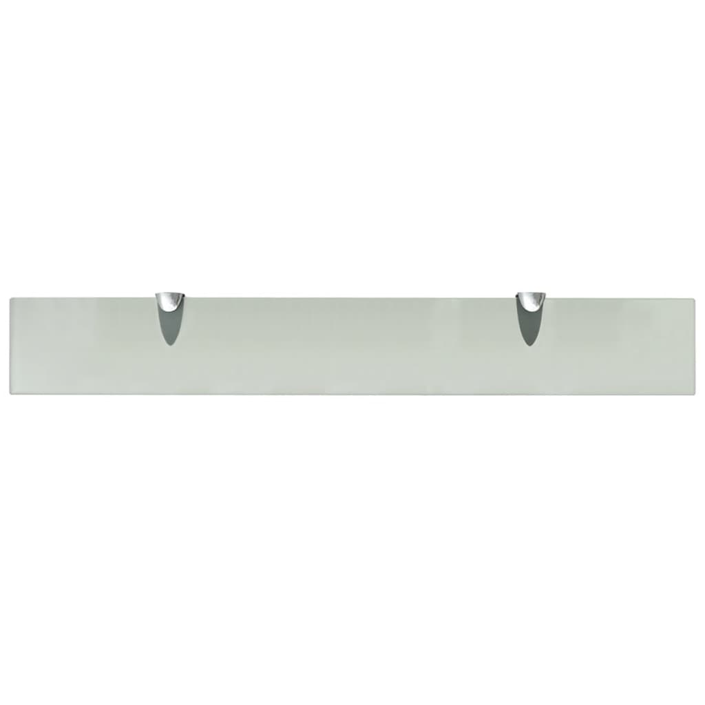 Rafturi Suspendate, 2 Buc., , Sticlă, 8 Mm Alb