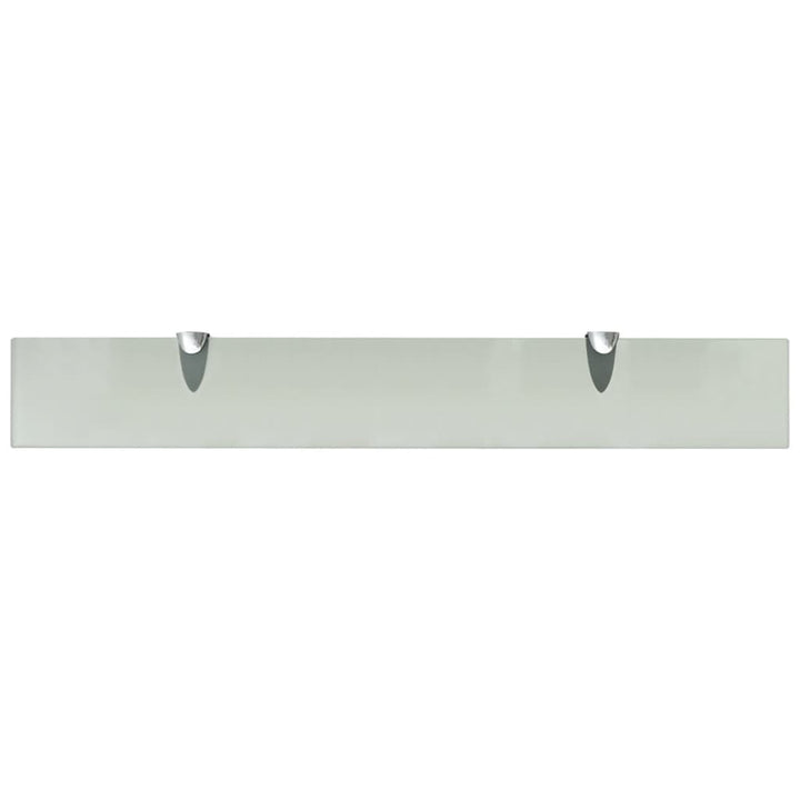 Rafturi Suspendate, 2 Buc., , Sticlă, 8 Mm Alb