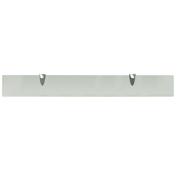 Rafturi Suspendate, 2 Buc., , Sticlă, 8 Mm Alb