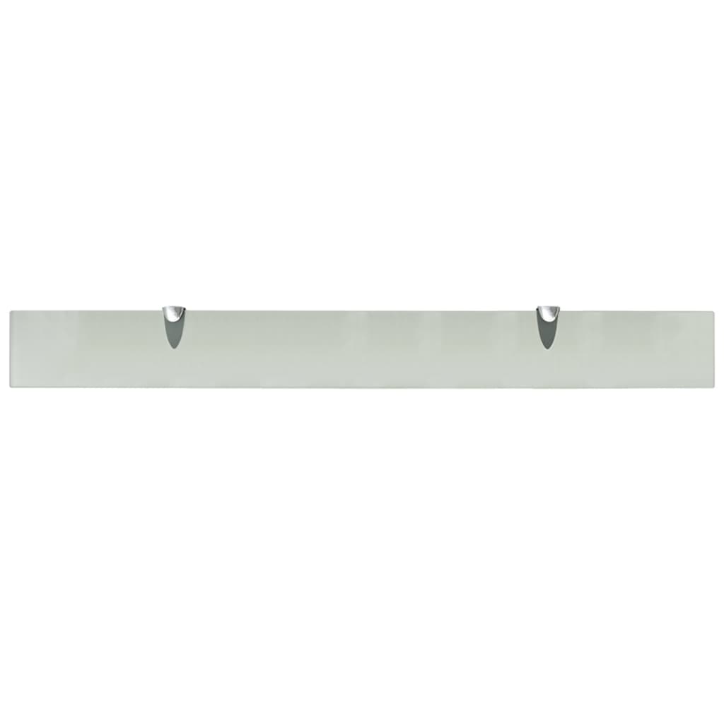 Rafturi Suspendate, 2 Buc., , Sticlă, 8 Mm Alb