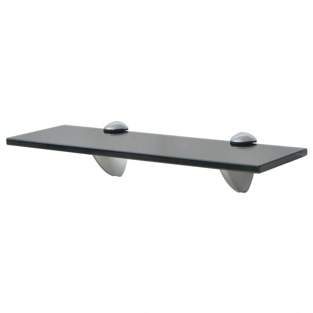 Rafturi Suspendate, 2 Buc., , Sticlă, 8 Mm Negru