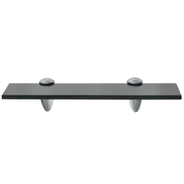 Rafturi Suspendate, 2 Buc., , Sticlă, 8 Mm Negru