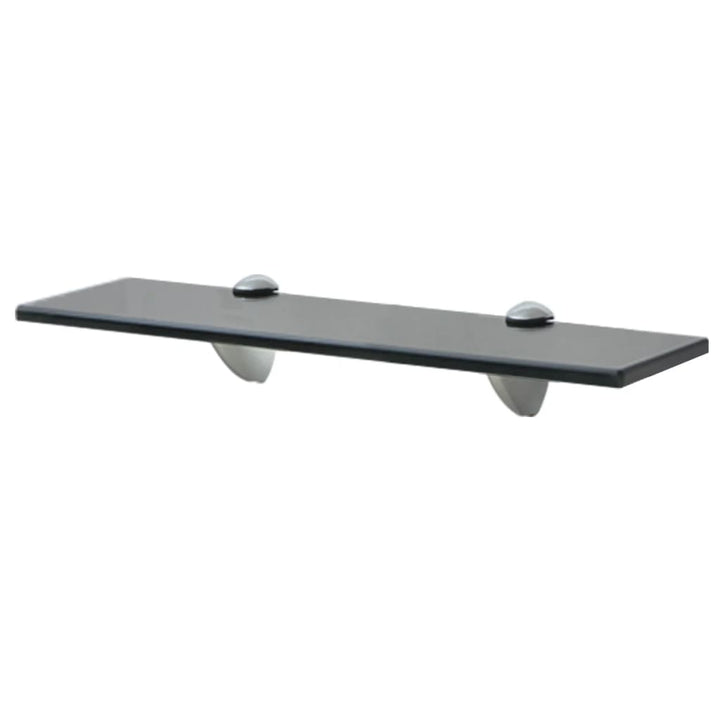 Rafturi Suspendate, 2 Buc., , Sticlă, 8 Mm Negru