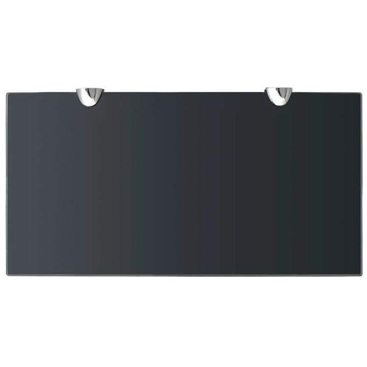 Rafturi Suspendate, 2 Buc., , Sticlă, 8 Mm Negru