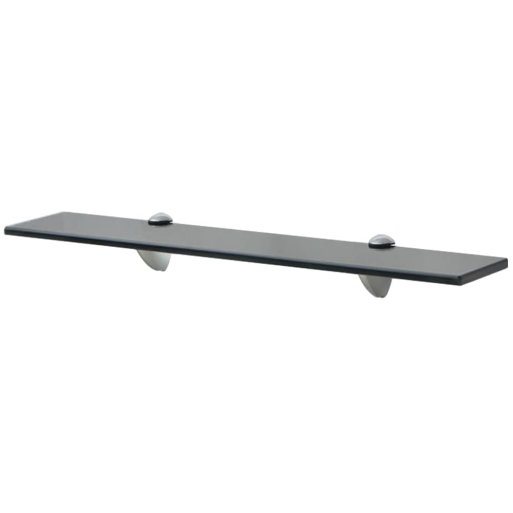Rafturi Suspendate, 2 Buc., , Sticlă, 8 Mm Negru