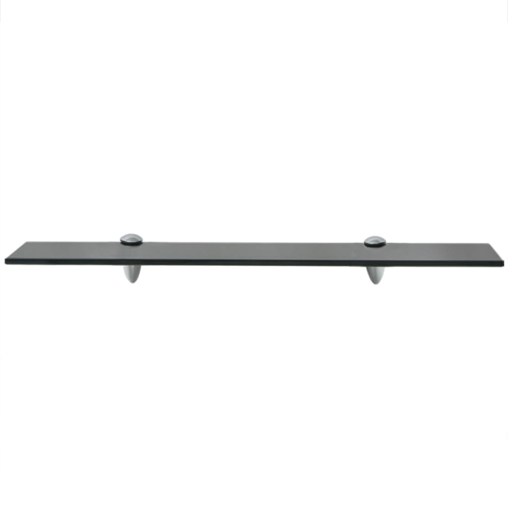 Rafturi Suspendate, 2 Buc., , Sticlă, 8 Mm Negru