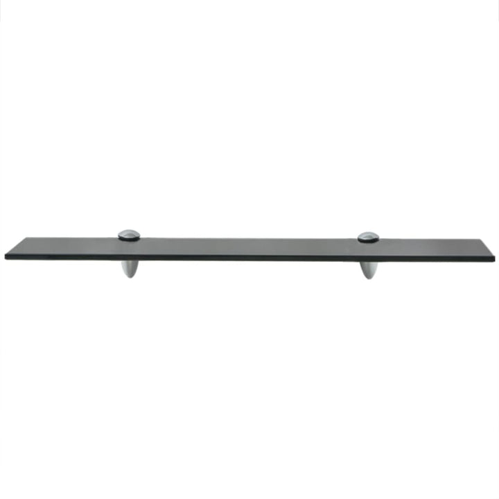 Rafturi Suspendate, 2 Buc., , Sticlă, 8 Mm Negru