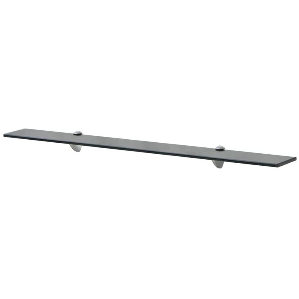 Rafturi Suspendate, 2 Buc., , Sticlă, 8 Mm Negru