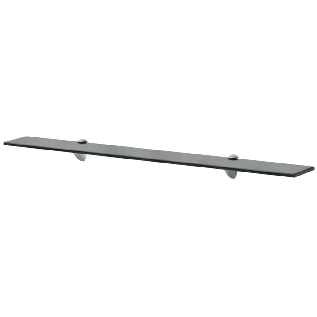 Rafturi Suspendate, 2 Buc., , Sticlă, 8 Mm Negru