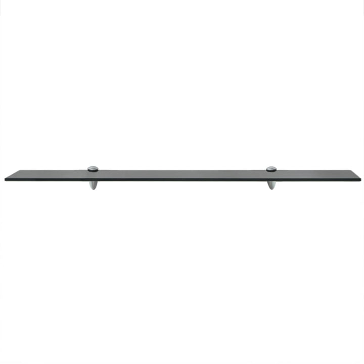 Rafturi Suspendate, 2 Buc., , Sticlă, 8 Mm Negru
