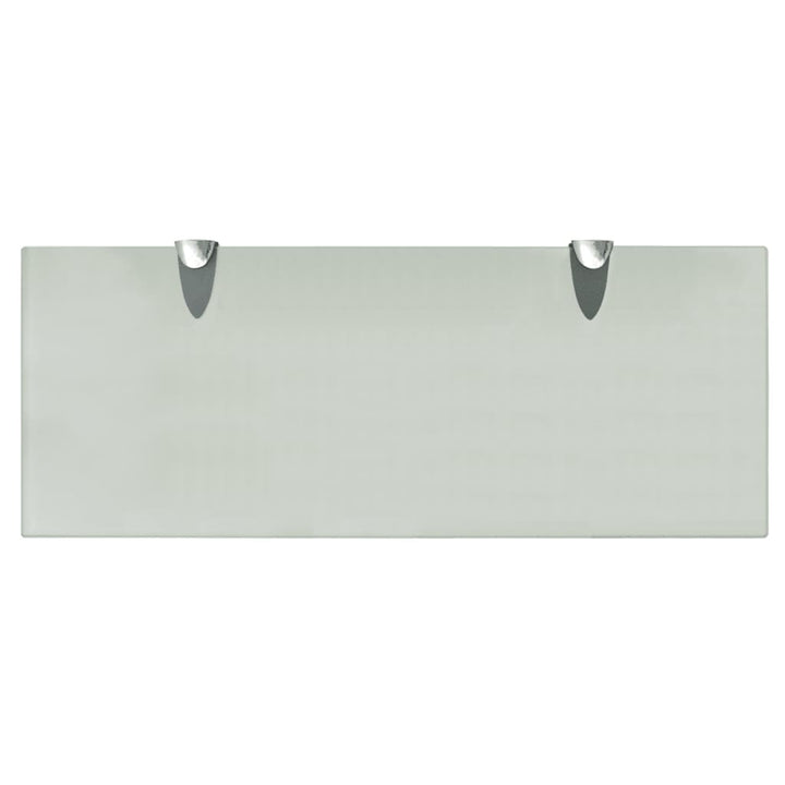 Rafturi Suspendate, 2 Buc., , Sticlă, 8 Mm Alb