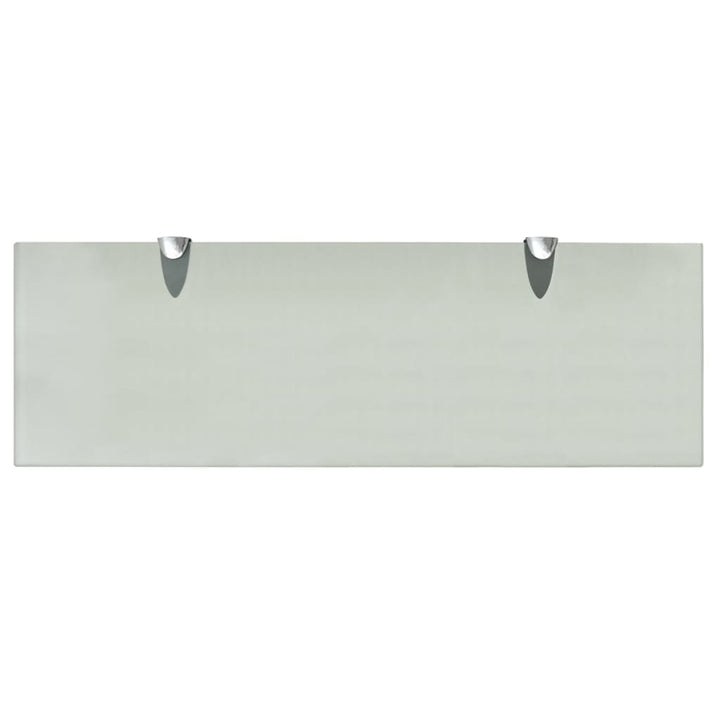 Rafturi Suspendate, 2 Buc., , Sticlă, 8 Mm Alb