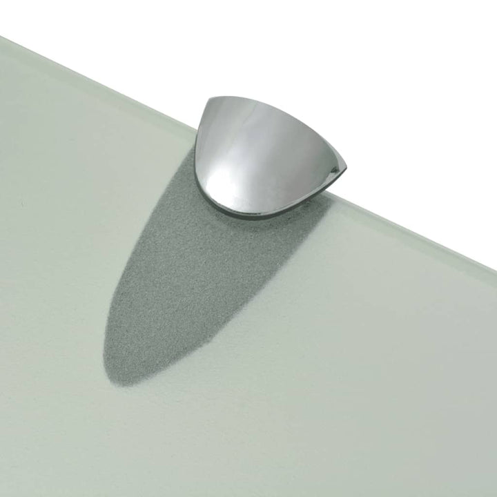 Rafturi Suspendate, 2 Buc., , Sticlă, 8 Mm Alb