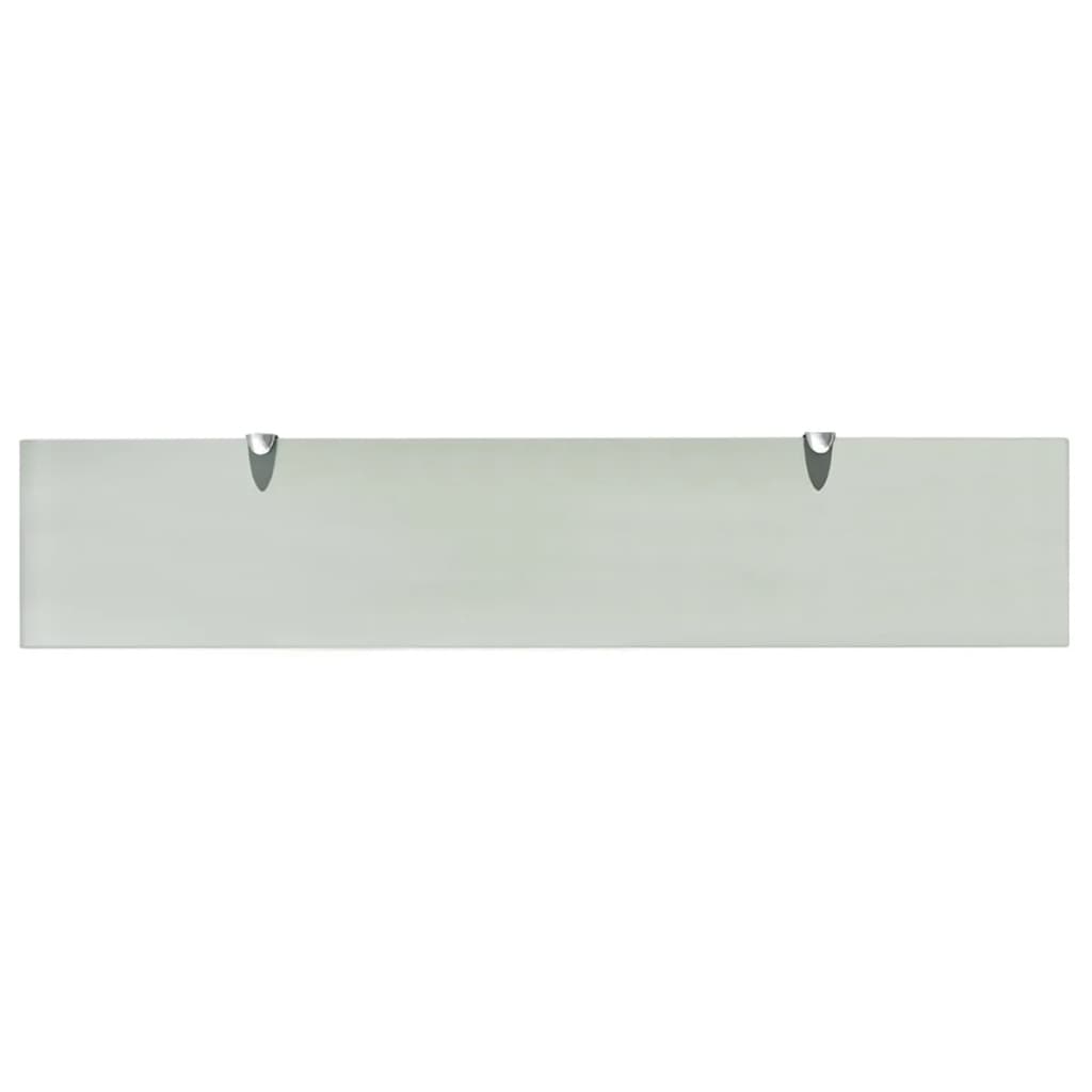 Rafturi Suspendate, 2 Buc., , Sticlă, 8 Mm Alb