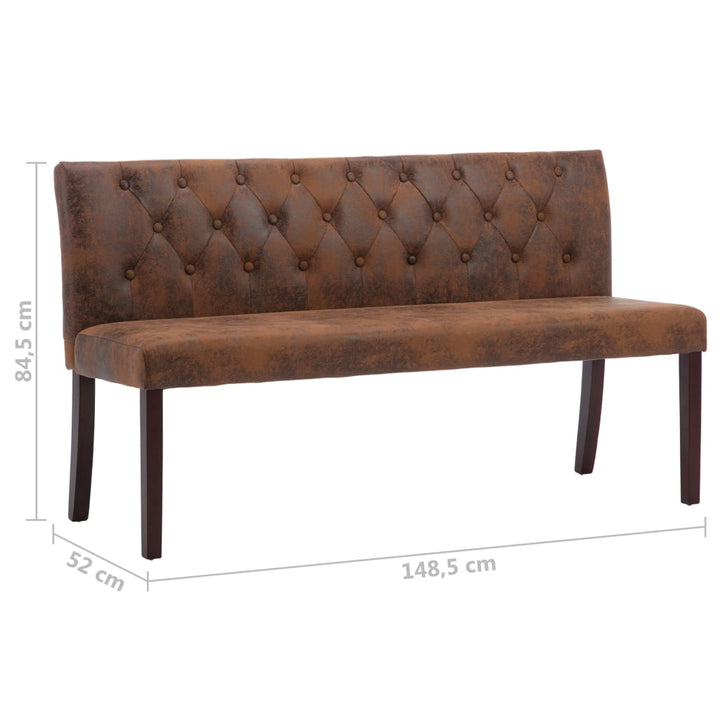 Bancă, , 148,5 Cm, Velur Ecologic