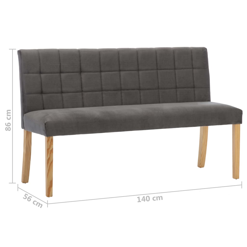 Bancă, , 140 Cm, Catifea