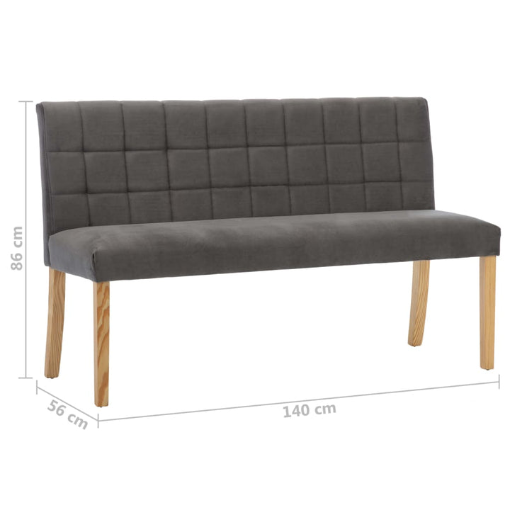 Bancă, , 140 Cm, Catifea