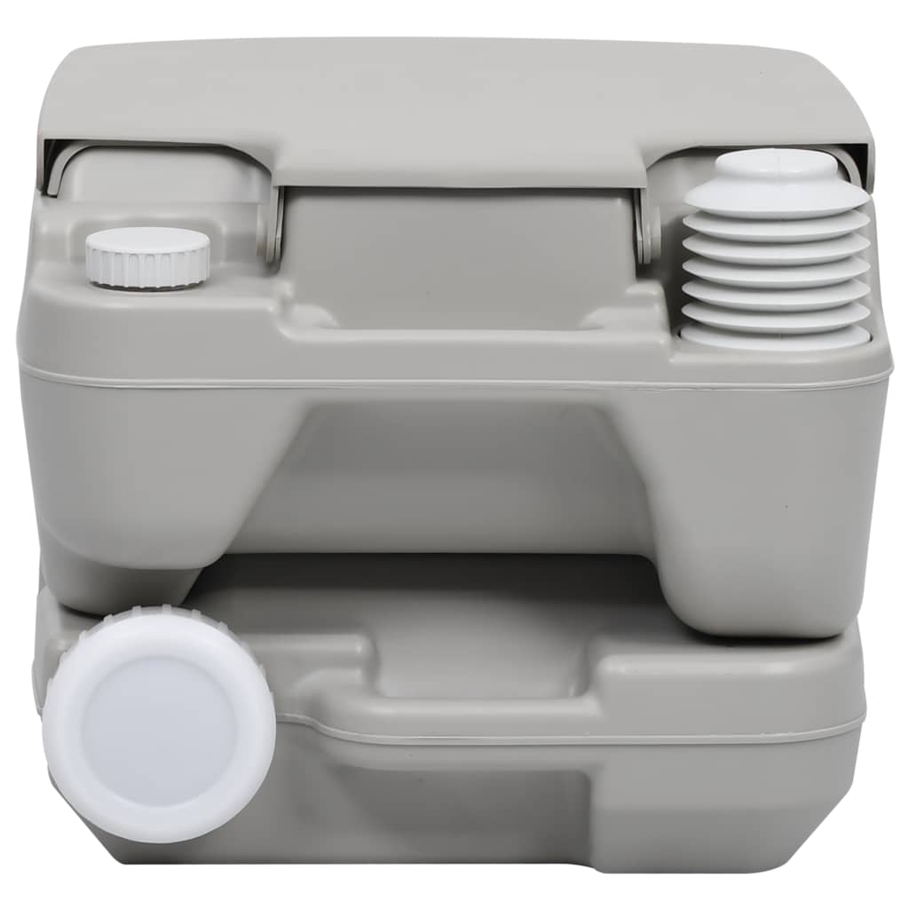 Toaletă Portabilă Pentru Camping, Gri, 10+10 L