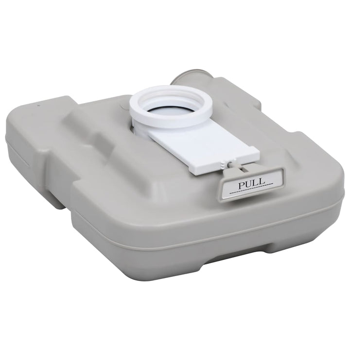 Toaletă Portabilă Pentru Camping, Gri, 10+10 L
