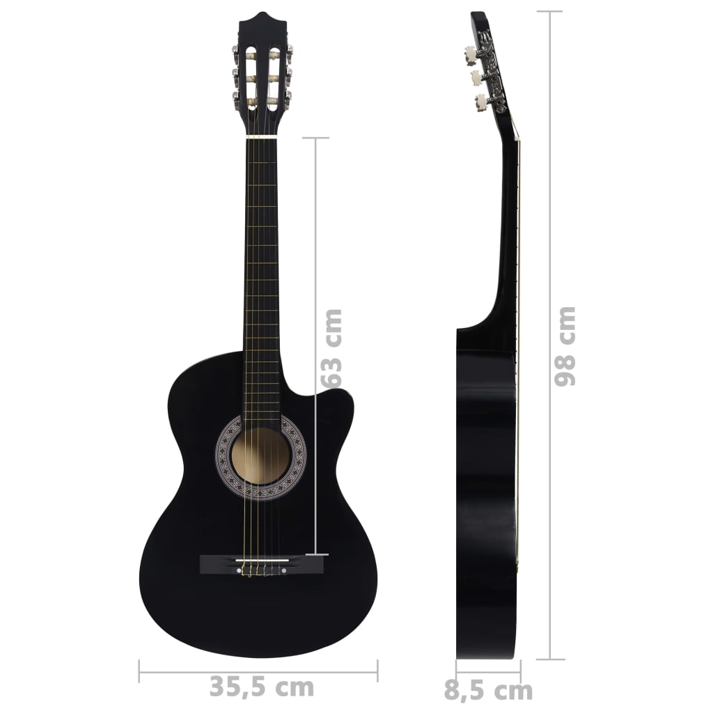 Chitară Clasică Occidentală Decupată, Cu 6 Corzi, ,