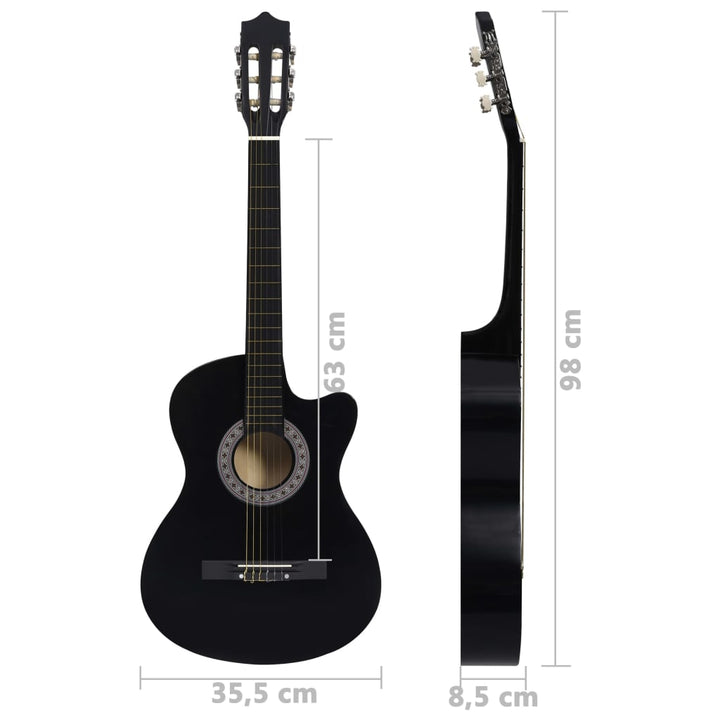 Chitară Clasică Occidentală Decupată, Cu 6 Corzi, ,