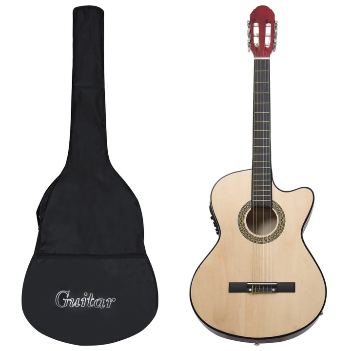 Set Chitară Acustică Cu Egalizator, 12 Piese, 6 Corzi,