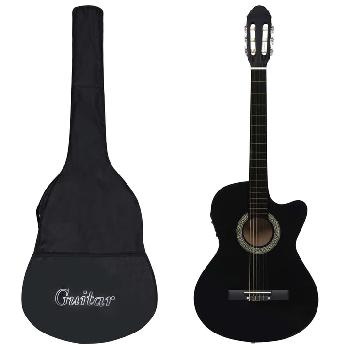 Set Chitară Acustică Cu Egalizator, 12 Piese, 6 Corzi,