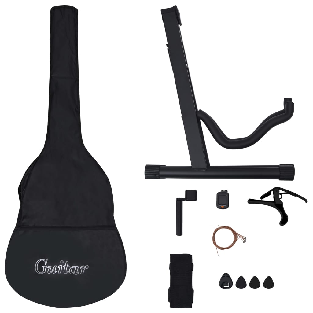 Set Chitară Acustică Cu Egalizator, 12 Piese, 6 Corzi,