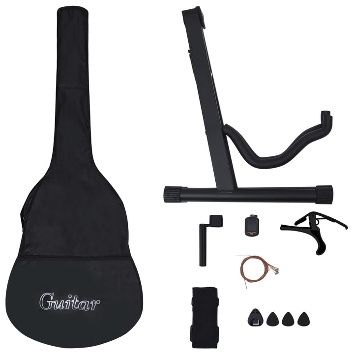 Set Chitară Acustică Cu Egalizator, 12 Piese, 6 Corzi,