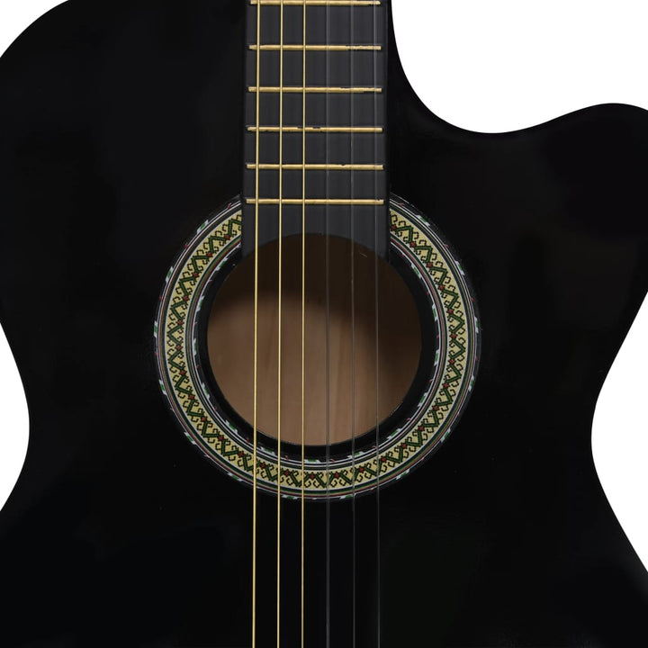 Set Chitară Acustică Cu Egalizator, 12 Piese, 6 Corzi,