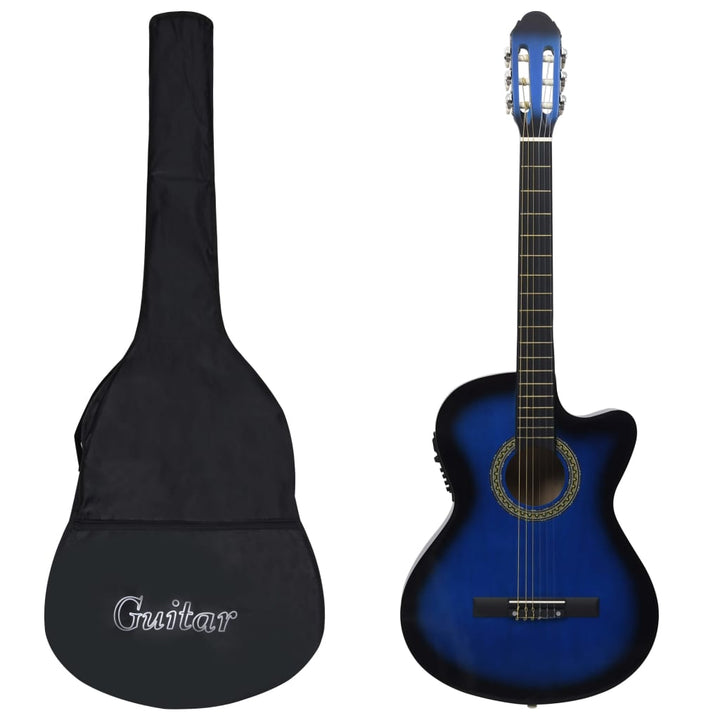Set Chitară Acustică Cu Egalizator, 12 Piese, 6 Corzi,