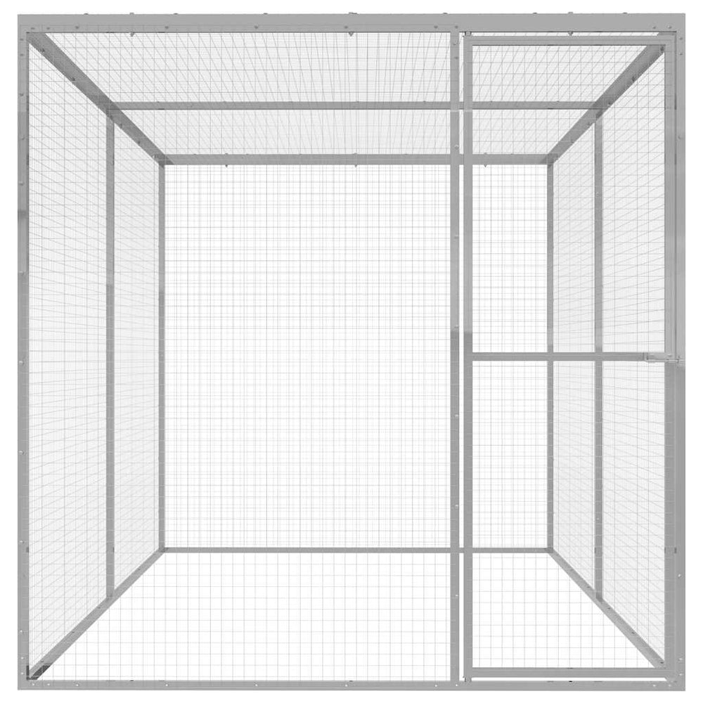 Cușcă Pentru Pisici, 3X1,5X1,5 M, Oțel Galvanizat