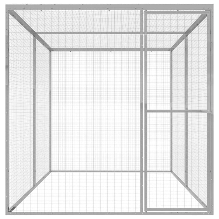 Cușcă Pentru Pisici, 3X1,5X1,5 M, Oțel Galvanizat