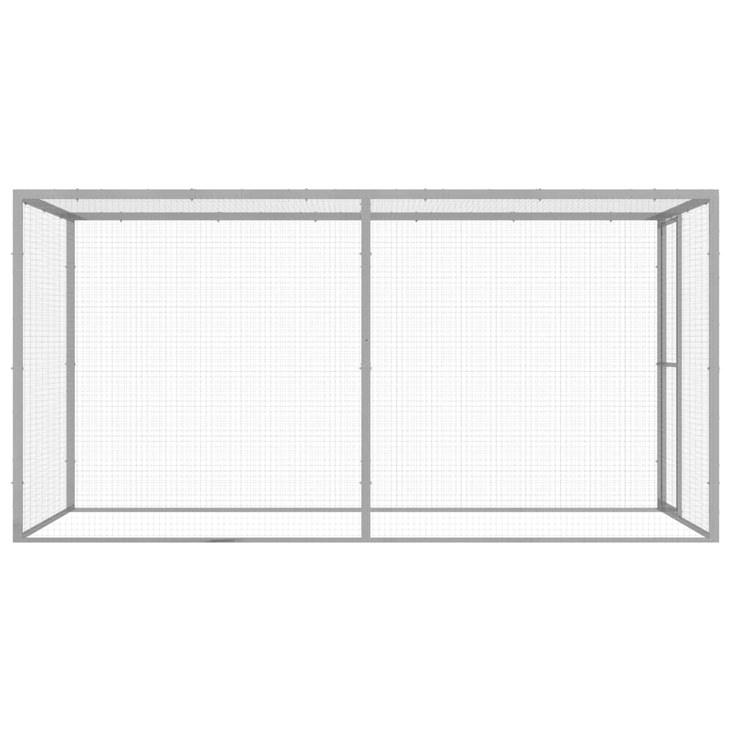 Cușcă Pentru Pisici, 3X1,5X1,5 M, Oțel Galvanizat
