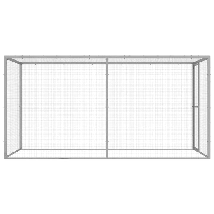 Cușcă Pentru Pisici, 3X1,5X1,5 M, Oțel Galvanizat