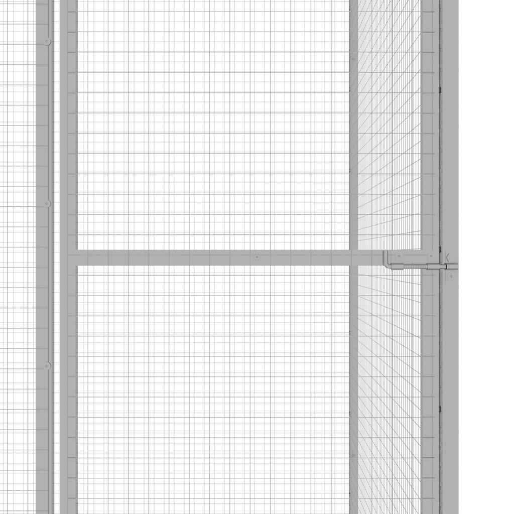 Cușcă Pentru Pisici, 3X1,5X1,5 M, Oțel Galvanizat